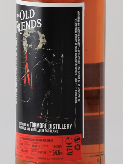 The Old Friends Tormore 10 Years 2015 54.5%