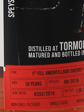 Load image into Gallery viewer, The Old Friends Tormore 10 Years 2015 54.5%