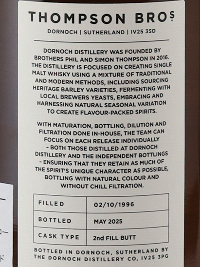 Dornoch Inchmurrin 28 Year Old 1996 53.3%