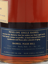 Load image into Gallery viewer, Penelope Estate Collection Single Barrel 10Y