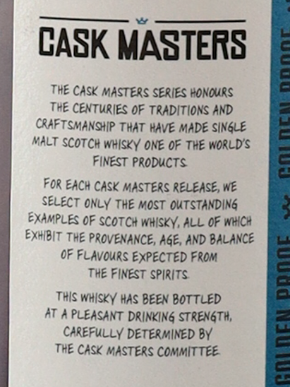 Cask Masters Auchroisk 12 Years Old 2013 51.4%