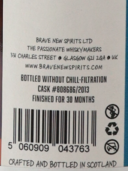 Cask Masters Auchroisk 12 Years Old 2013 51.4%