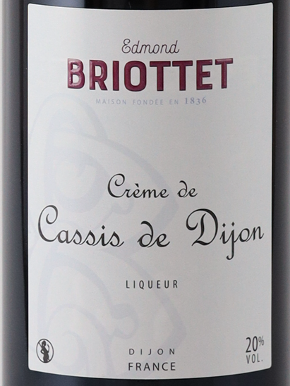 Edmond Briottet Creme de Cassis de Dijon