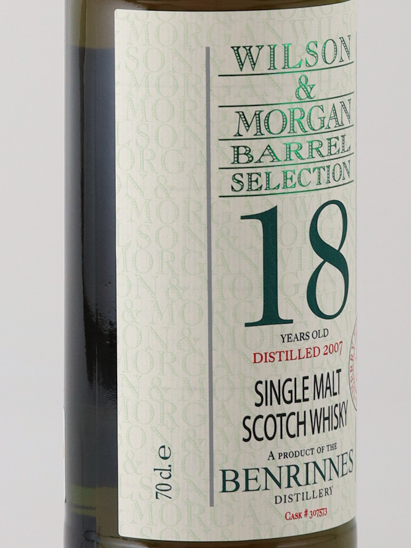 Wilson & Morgan Benrinnes 18 Years 2007 56.6%