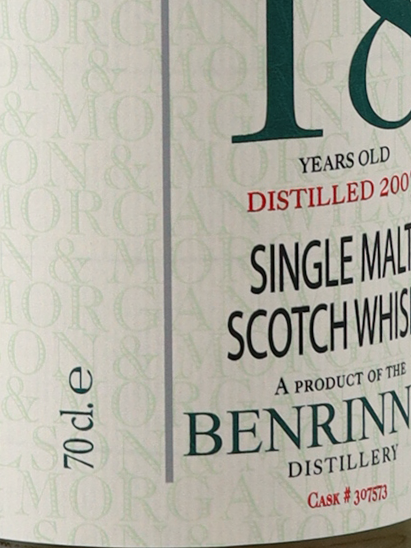 Wilson & Morgan Benrinnes 18 Years 2007 56.6%