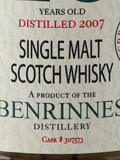 Wilson & Morgan Benrinnes 18 Years 2007 56.6%