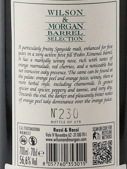 Wilson & Morgan Benrinnes 18 Years 2007 56.6%