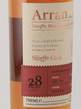 Load image into Gallery viewer, Arran 28 Years 1997 Sherry Hogshead 57.5%