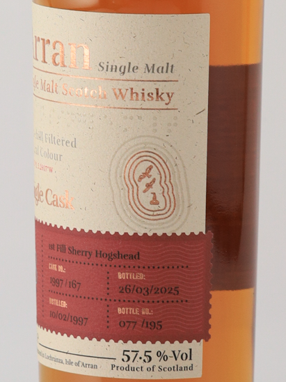 Arran 28 Years 1997 Sherry Hogshead 57.5%