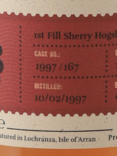 Load image into Gallery viewer, Arran 28 Years 1997 Sherry Hogshead 57.5%