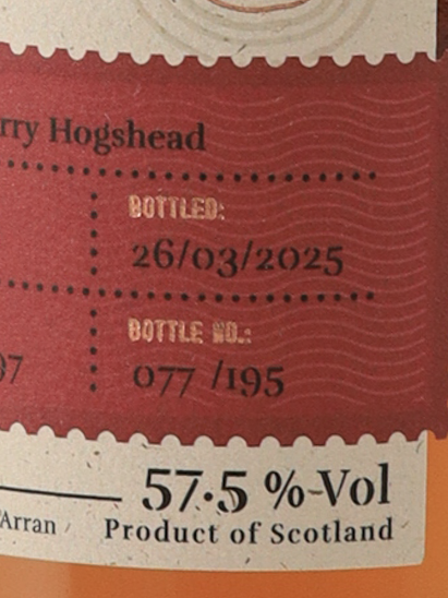 Arran 28 Years 1997 Sherry Hogshead 57.5%