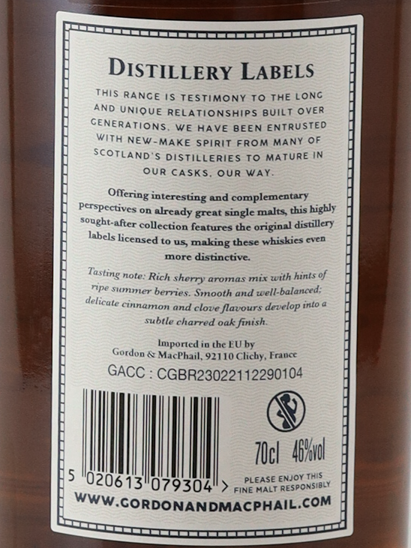 Gordon & Macphail Linkwood 15 Years 2025 Release 46% [Authorized Import]