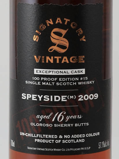 Signatory Secret Speyside 16 Years 2009 #15 57.1%