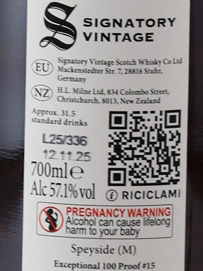 Signatory Secret Speyside 16 Years 2009 #15 57.1%