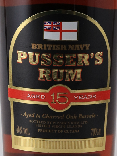 Passers British Navy 15 Years (defective label/cap)