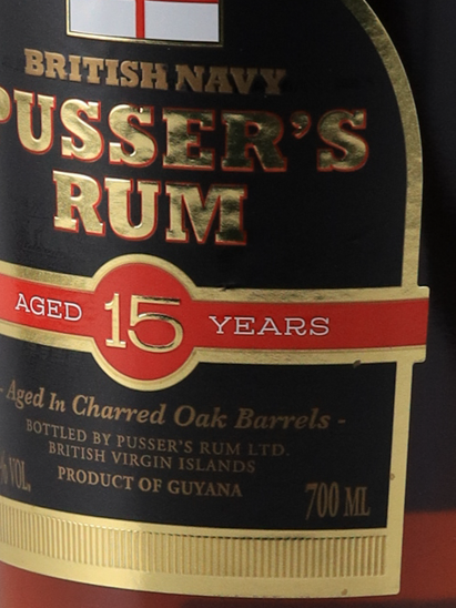 Passers British Navy 15 Years (defective label/cap)