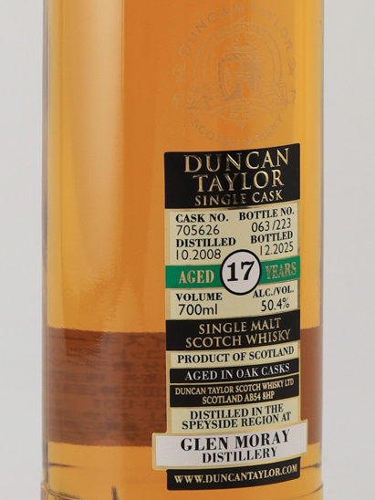 Duncan Taylor Single Cask Glen Moray 17 Years Old 2008 50.4%