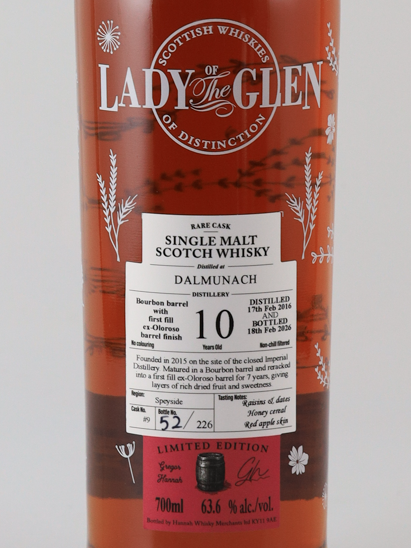 Lady of the Glen Dalumnach 10 years 2016 63.6%