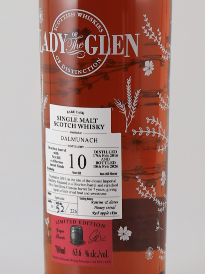 Lady of the Glen Dalumnach 10 years 2016 63.6%