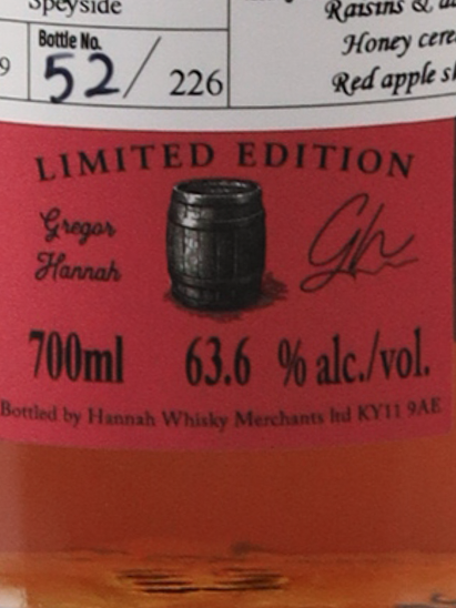 Lady of the Glen Dalumnach 10 years 2016 63.6%