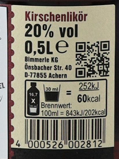 Lorch Cherry Liqueur 500ml