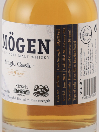 Smogen Single Cask 9 Years 2014 for WDC 59.6% 500ml