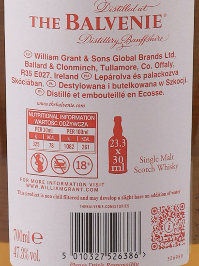 Balvenie 12 Year Old Montilla Cask