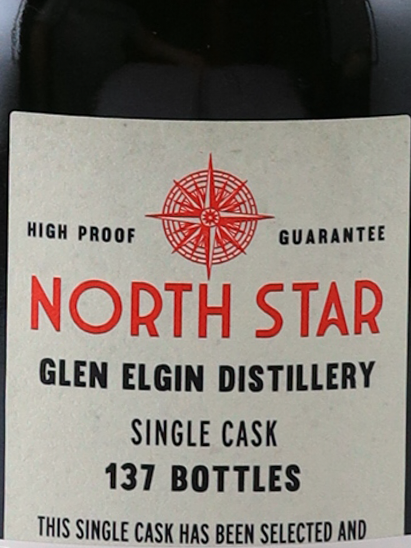Northstar High Proof Guarantee Glen Elgin 12 Years 2013 53.4%