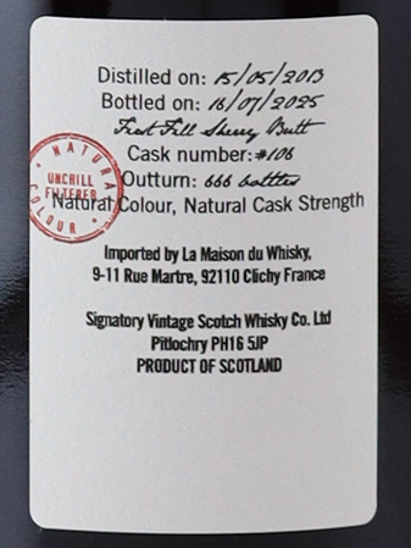 Signatory Caol ila 12 Years 2013 for LMDW 54.5%