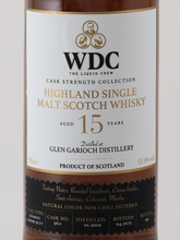 Load image into Gallery viewer, WDC Glen Garioch 15 years 2010 53.3%