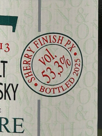 Wilson & Morgan Ardmore 12 Years 2013 53.3%