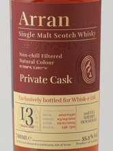 Load image into Gallery viewer, Arran 13 Years 2012 Sherry Hogshead 55.3%