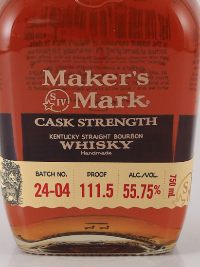 Maker's Mark Cask Strength Batch 24-04 55.75%