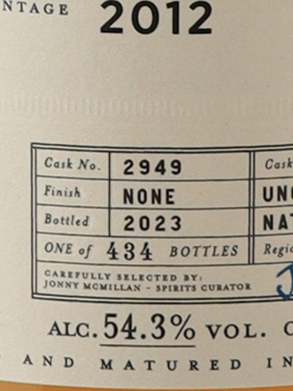 BB&R Craigellachie 11 years 2012 54.3% [Parallel Import]
