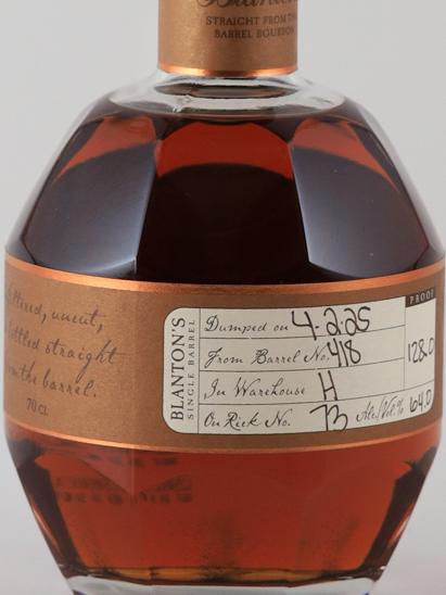 Blanton's Straight from the Barrel 64%