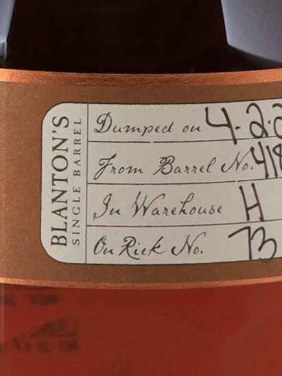 Blanton's Straight from the Barrel 64%