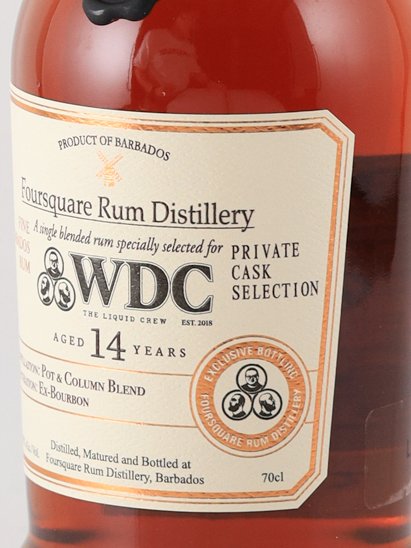 Foursquare Barbados Rum 14 Year Old for WDC 58%
