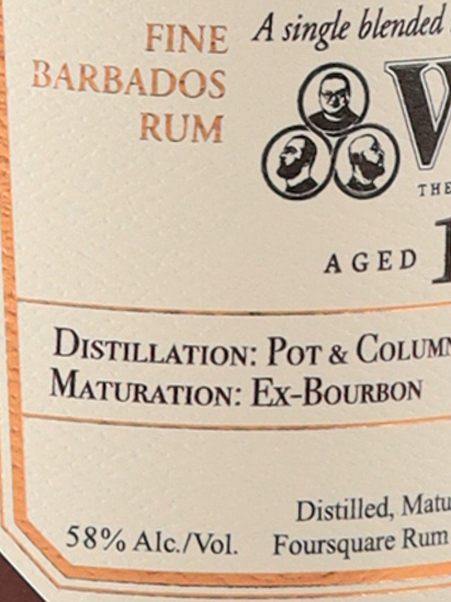 Foursquare Barbados Rum 14 Year Old for WDC 58%