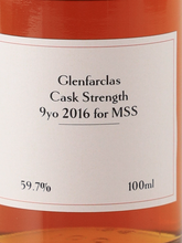 Load image into Gallery viewer, Glenfarclas 9 years 2016 for MSS 59.7% 100ml