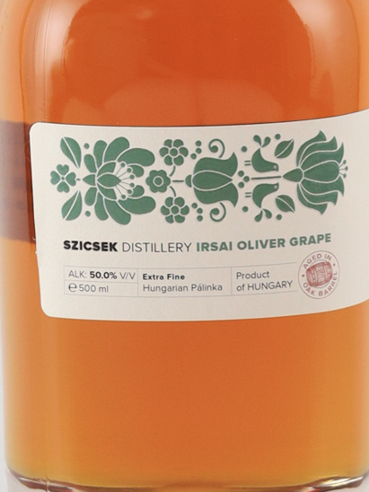 Szicsek Barrel Aged White Grape Pálinka