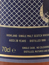 Load image into Gallery viewer, Whisky Agency Ben Nevis 28 Years Old 1996 43.5%