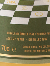 Load image into Gallery viewer, Whisky Agency Ardmore 27 Years Old 1997 50.7%