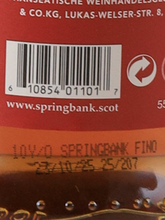 Load image into Gallery viewer, Springbank 10 Year Fino Sherry Cask 55% [Parallel Import] (Defective label)
