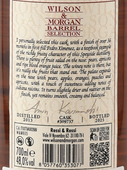 Wilson & Morgan Dailuaine 12 Years 2013 48%