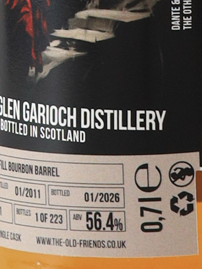 The Old Friends Glen Garioch 15 Years 2011 56.4%