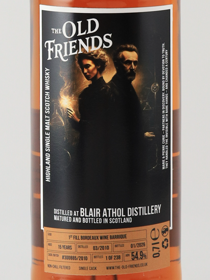 The Old Friends Blair Athol 15 Years 2010 54.9%