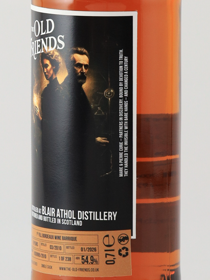 The Old Friends Blair Athol 15 Years 2010 54.9%