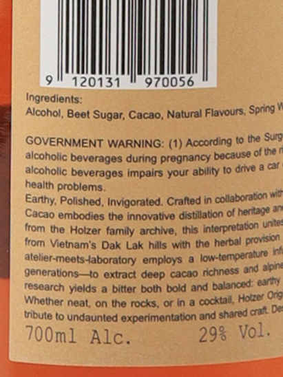 Holzer Original Cacao 700ml
