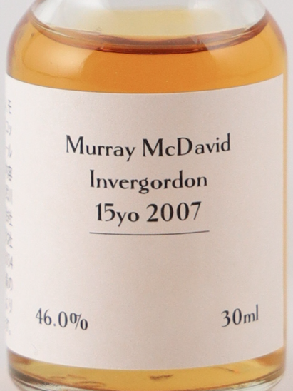 Murray McDavid Invergordon 15 Years 2007 46% 30ml