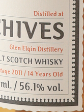Load image into Gallery viewer, Archives Glen Elgin 14 Years 2011 56.1%